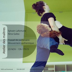 Workshop with Sylvain Lafortune and Nina Galea