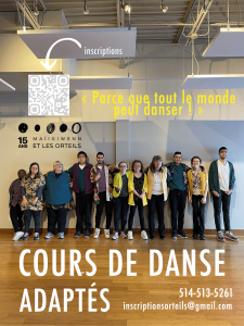 Offre de cours de danse de loisir adaptés à Laval